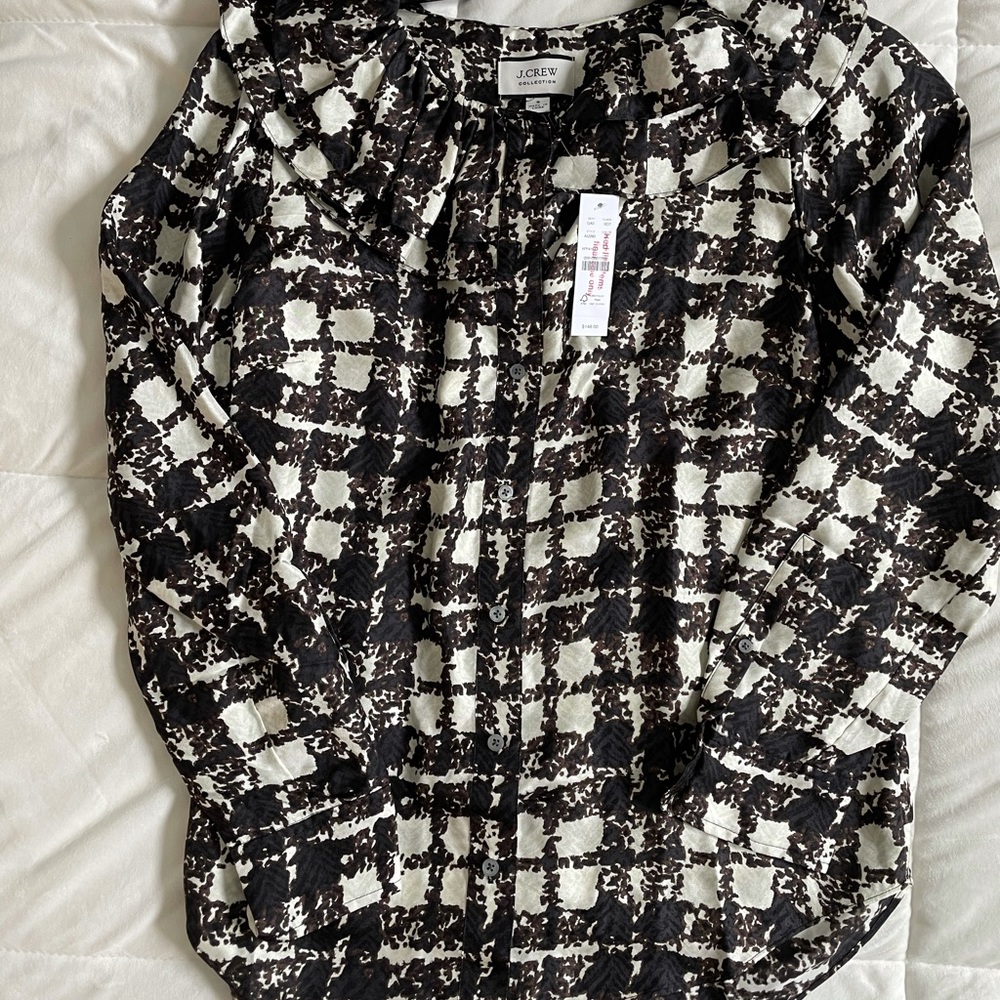 Jcrew blouse, never been worn, tags still on!
